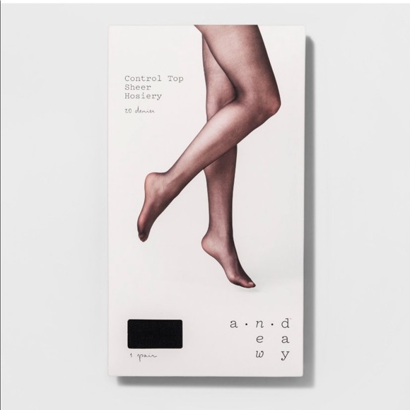 NWT A New Day Control-Top Sheer Black Tights